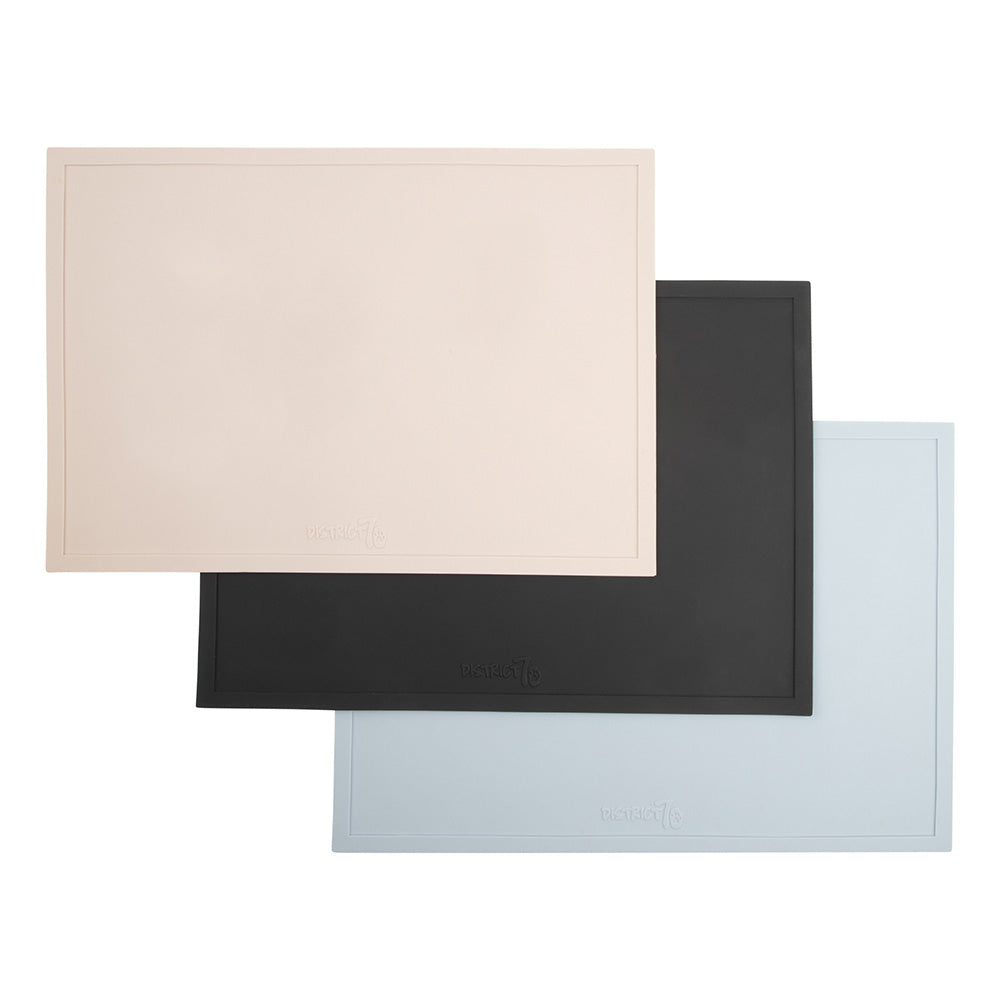 District 70 SERVE siliconen placemat antislip onderlegger voor voerbak hond kat drie kleuren