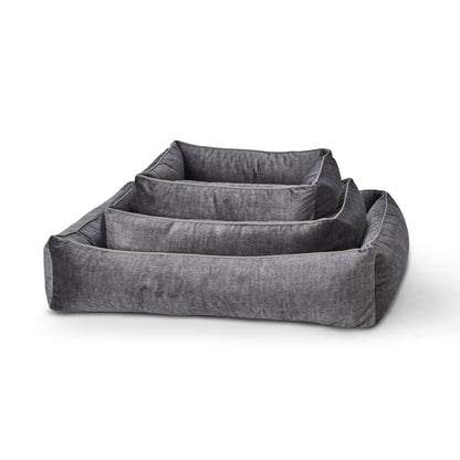 Gramietkleurig orthopedisch hondenbed GLAM van LABONI met velvet-look