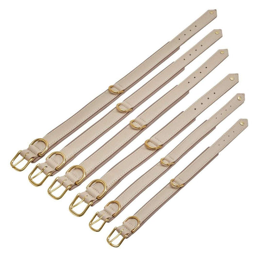 LABONI AMICI Halsband IVORY – Nappaleer – Handgemaakt – Hoog draagcomfort