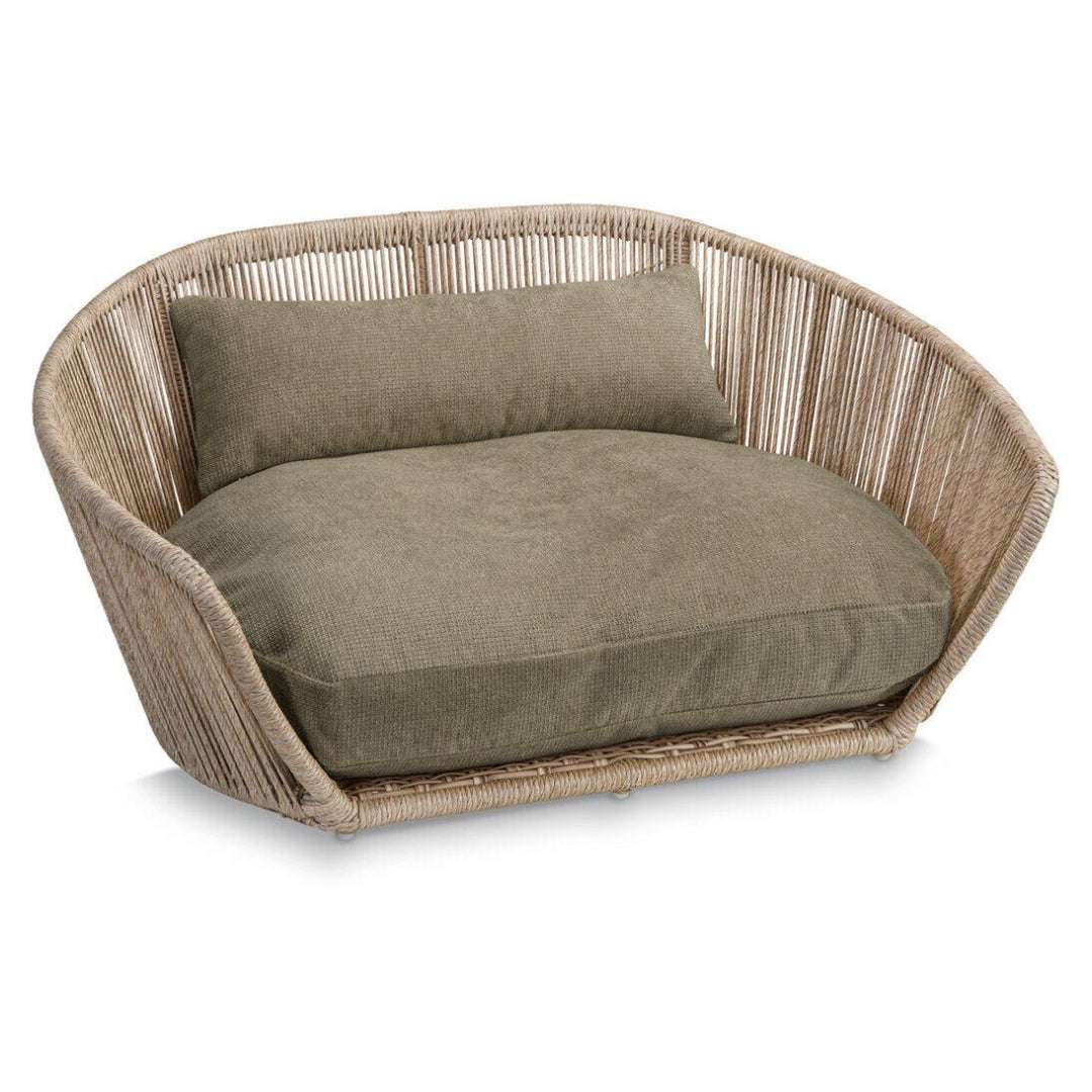 LABONI VOGUE TUDOR design hondenbed in beige of grijs – luxe, handgemaakt en ergonomisch