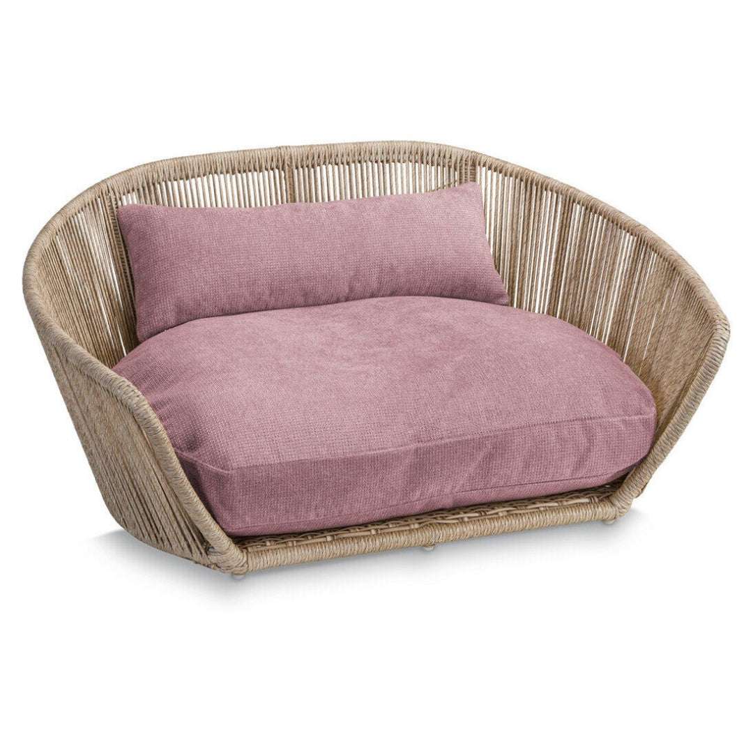LABONI VOGUE TUDOR design hondenbed in beige of grijs – luxe, handgemaakt en ergonomisch