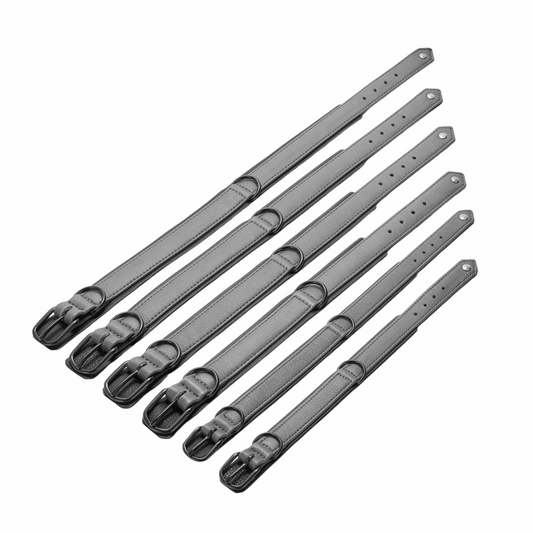 LABONI AMICI halsband van nappaleer in antraciet – handgemaakt, stijlvol en comfortabel

