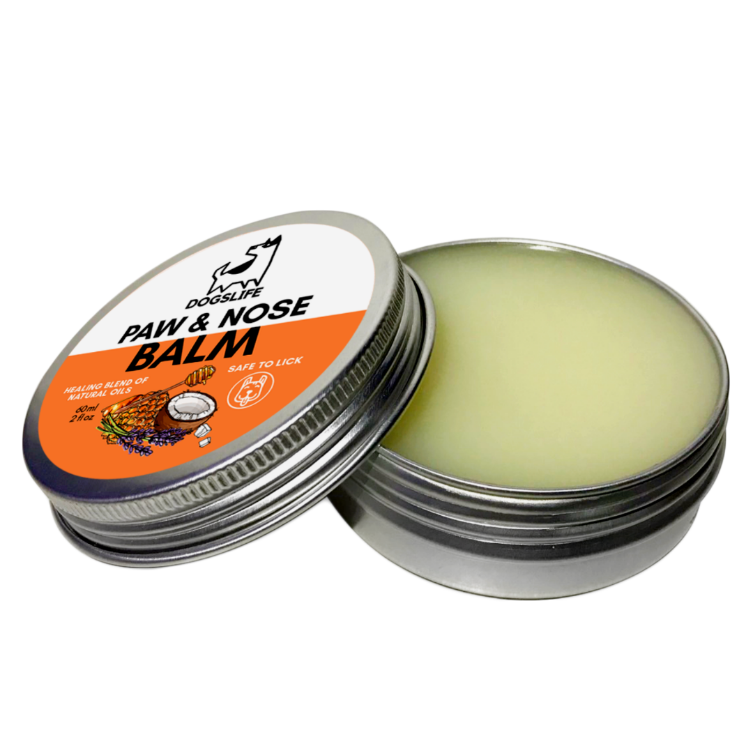 OurDogsLife paw & nose balm voor verzorging van hondenpoten en neus blikje