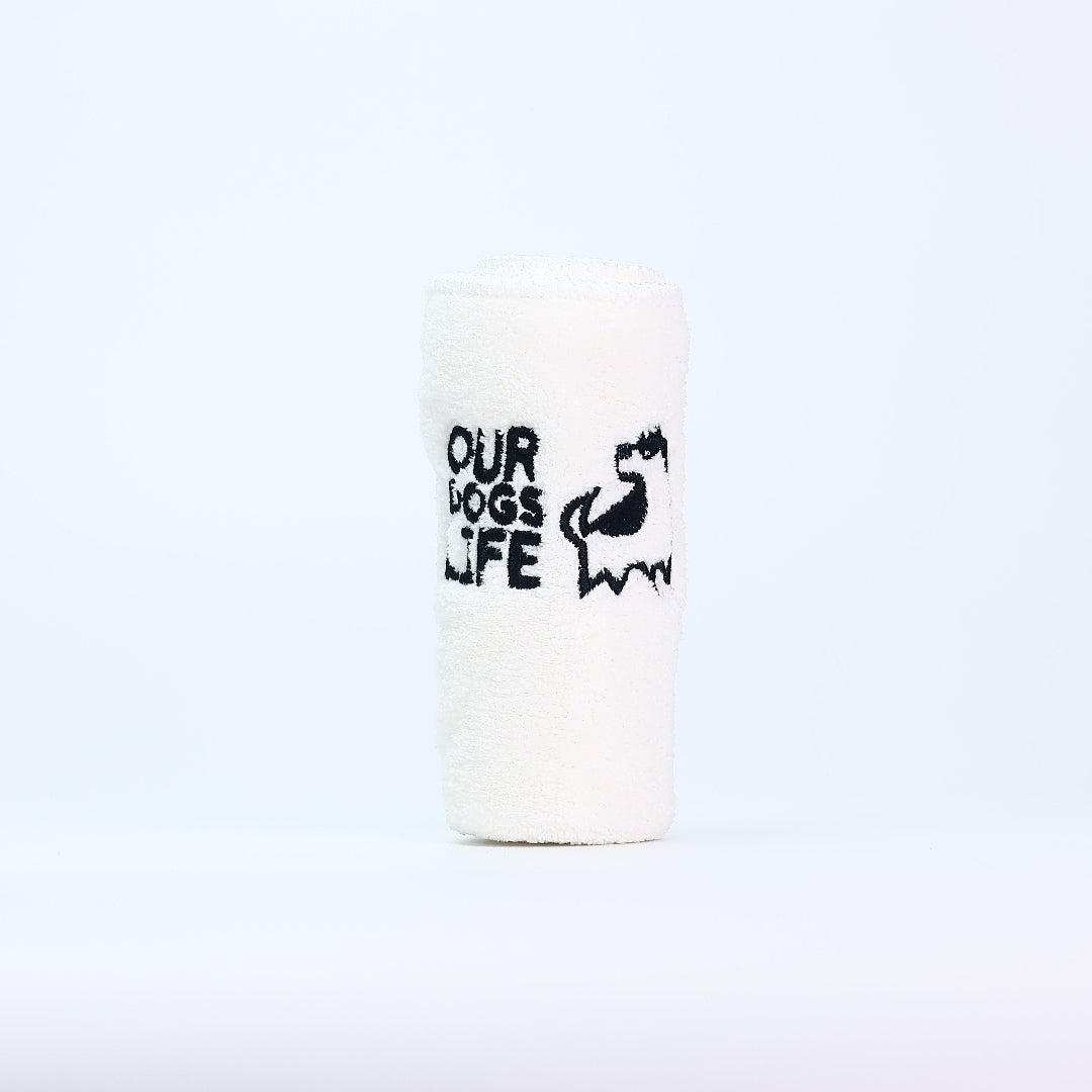 OurDogsLife potenreiniger foam en handdoek voor schone hondenpootjes handdoek