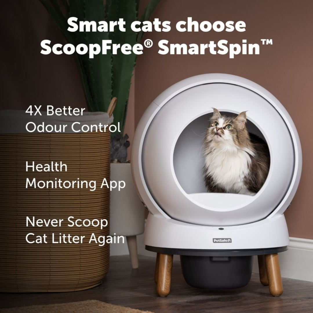 PetSafe ScoopFree SmartSpin™ slimme kattenbak met app en automatische reiniging