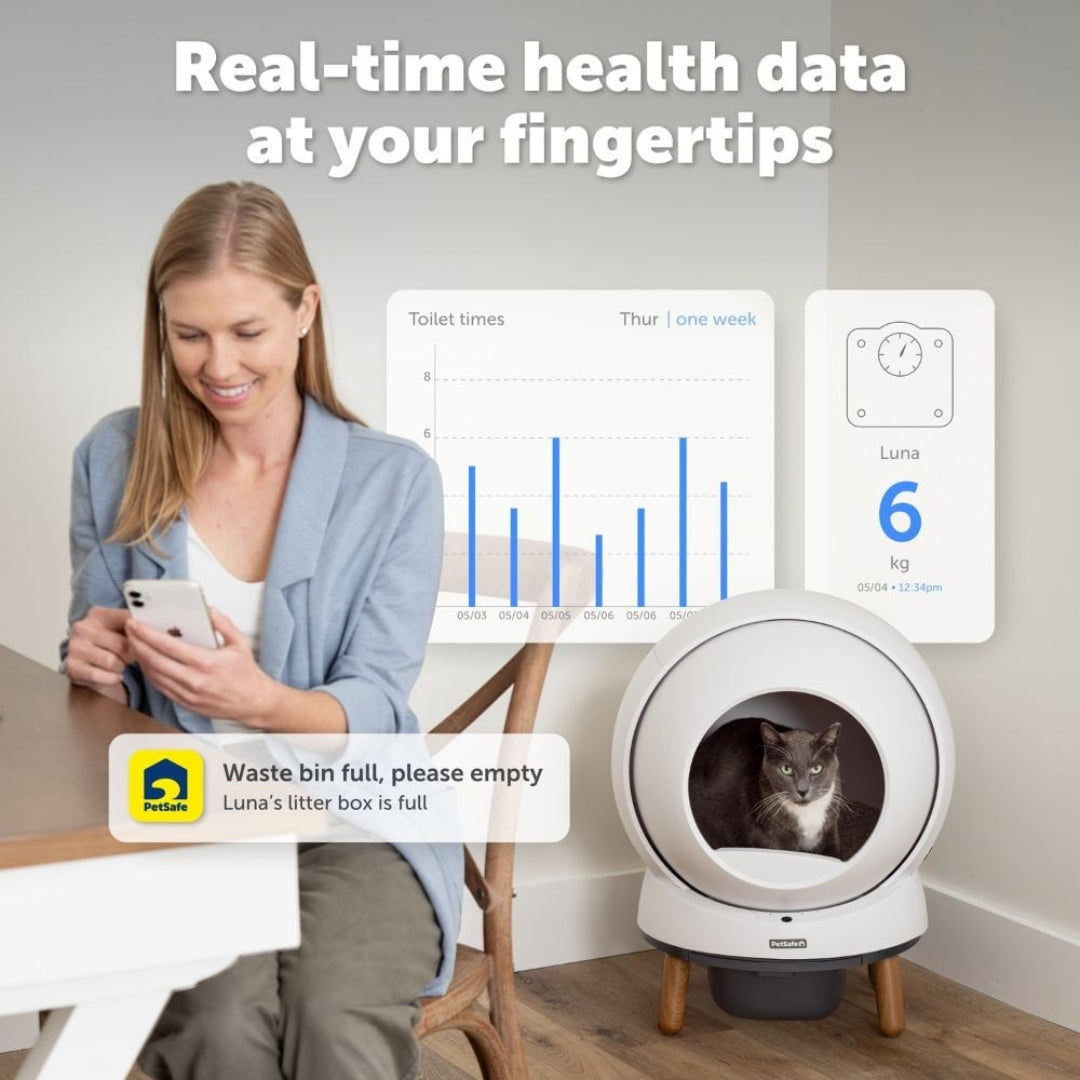 PetSafe ScoopFree SmartSpin™ slimme kattenbak met app en automatische reiniging