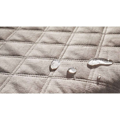 Taupekleurige fluwelen LABONI hondendeken – waterafstotend en duurzaam