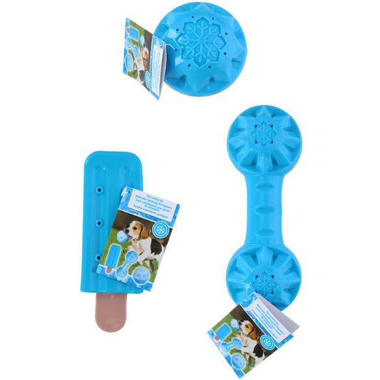 Set van Verkoelend Hondenspeelgoed – Popsicle, dumbell & Bal – Voor Zomers Speelplezier