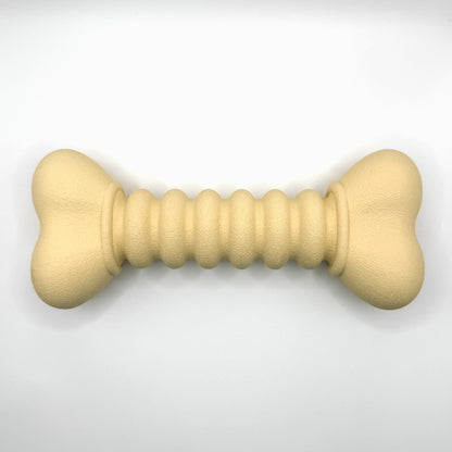 Ribbelbot hondenspeelgoed van natuurlijk rubber – paars of beige, ribbelstructuur